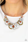 Turn It Up - Brown Necklace - Paparazzi Accessories