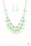 Seaside Soirée - Green Beaded Necklace - Paparazzi Accessories
