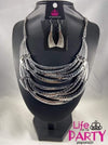 Read Between The Vines - Silver Necklace - September Life Of The Party - Paparazzi Accessories