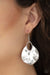 Ruffled Refinery  - Silver Oval Hammered Earrings  - Paparazzi Accessories