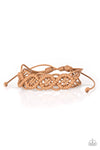 Boondocks and Bonfires- Brown Corded Bracelet - Paparazzi Accessories