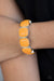 Vivacious Volume - Orange Stretch Bracelet - Paparazzi Accessories