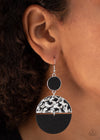 Natural Element - Black Earrings- Paparrazi Accessories