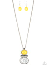 Finding Balance  - Yellow Bead Necklace- Paparazzi Accessories