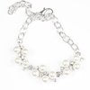 Love Story  - White Pearl And Rhinestone Necklace - Blockbuster- Paparazzi Accessories