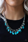 I Want To Sea The World-  Blue Necklace - Paparazzi Accessories
