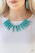Tusk Tundra - Blue Turquoise  Necklace - August Life Of The Party - Paparazzi Accessories