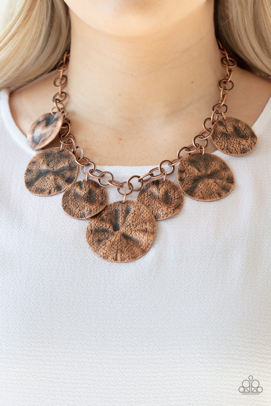 Teardrop Tranquility - Copper Necklace - Paparazzi Accessories